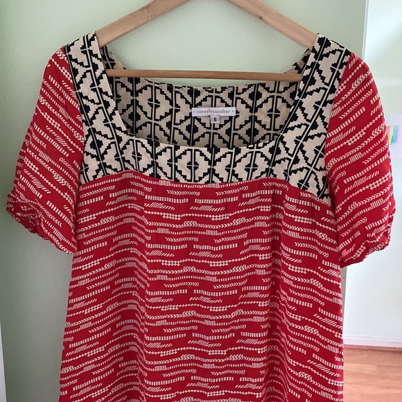 Women’s Spring Corey Lynn Calter Silk Dress Sz 6 - Picture 2 of 6